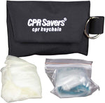 & First Aid Supply CPR Face Shield Mask Keychain Kit with Gloves for CPR Training and Rescue (1, Blue) | PrepWiseGear