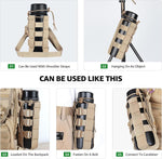 Molle Water Bottle Holder for Backpack,Drawstring Adjustable Straps Molle Pouches for 20 32 36 48 Oz Water Bottle | PrepWiseGear