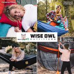 Camping Hammock ? up to 500Lbs Portable Hammock with Tree Straps - Travel, Backpacking, Hiking, Outdoors Camping Gear - Single or Double | PrepWiseGear
