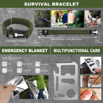 Gifts for Men Fathers Day Dad, Survival Kit, 150 PCS Survival Gear and Supplies Equipment with Trauma Bag, Molle Pouch Emergency Kit for Outdoor Camping, Hunting, Car, Home, Earthquake, Adventures | PrepWiseGear