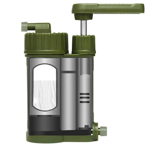Emergency Survival Gear Water Filter Hand Pump Emergency Gear Water Purifier Outdoor Hiking Camp Water Purification Solution | PrepWiseGear