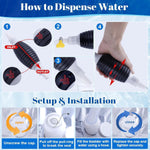 116 Gallon Aluminum Foil Emergency Water Storage, Bathtub Water Storage Bag with Hand Pump, Water Storage Bladder for Hurricane Disaster Preparedness Survival Drinking Water