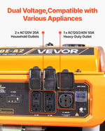 VEVOR Portable Generator Gas 13500W LPG 12000W Natural Gas 11000W Peak Watt