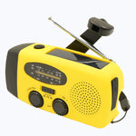 2000Mah Powerbank Radio Am Fm Solar Hand Crank Small Portable Radio USB Type-C Charging with 3 LED Flashlight Emergency Radio