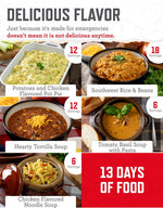 Emergency Food Supply - 120 Servings Favorites Sample Bucket, Survival Food Kit, Freeze Dried Prepper Food & Dehydrated Meals for Camping Essentials & Backpacking, up to 25 Year Shelf Life | PrepWiseGear