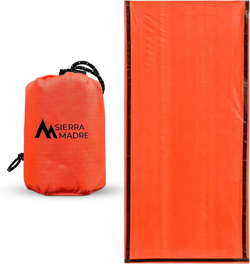 Emergency Sleeping Bag ? Ultralight, Waterproof Mylar Thermal Bivy Sack Tent for Hiking, Bug-Out Bags, Survival Kits | PrepWiseGear