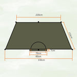 Lightweight Poncho Shelter, Solitary Shelter Cape Silnylon Emergency Survival Shelter Ultralight Minimalist Shelter for Camping Hiking Backpacking Bug Out Bag | PrepWiseGear
