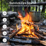 Ferro Rod Fire Starter, Survival Flint and Steel Fire Starter Kit for Hiking, Bushcraft,Camping Essentials Gear, Emergency Supplies - Ideal Gift for Explorers | PrepWiseGear