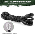 Emergency Survival Tent Life Shelter - 2 Person Mylar Emergency Shelter Tube Tent with Emergency Whistle & Paracord, All-Weather Essential Survival Gear for Camping, Hiking & Survival Kits | PrepWiseGear