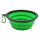 Foldable 2-in-1 Dog Travel Bowl with Clip