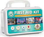 120 Pieces Hardcase First Aid Kit - First Aid Box Includes Instant Cold Pack, Emergency Blanket for Travel, Home, Office, Vehicle, Camping, Workplace & Outdoor | PrepWiseGear