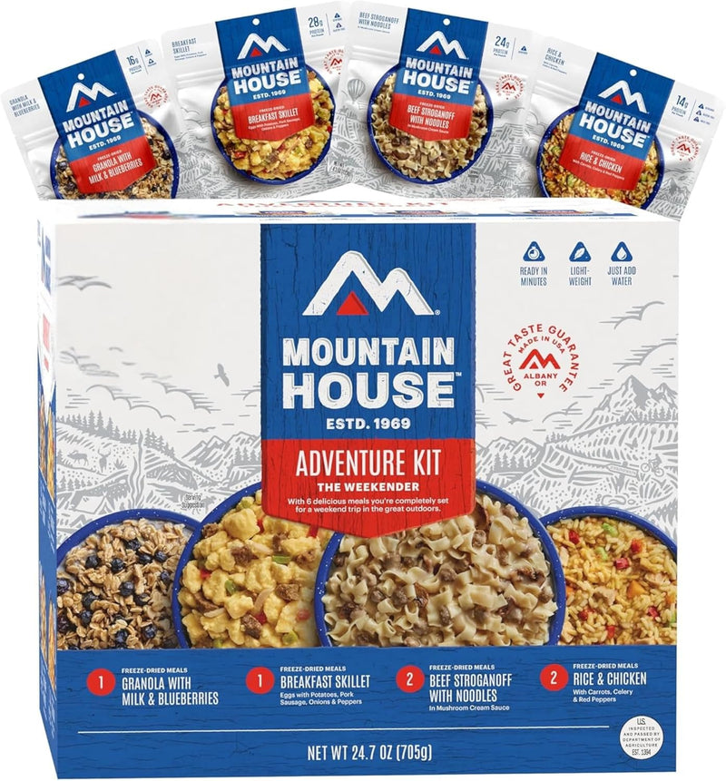 Emergency Meal Assortment Kits, Freeze-Dried Survival Food Kit for Disaster Preparedness & Long-Term Storage, 30-Year Shelf Life | PrepWiseGear