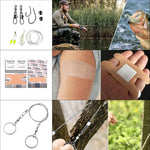 Survival Kit and First Aid Kit, 138 Pcs Survival Gear and Equipment with Molle Pouch, Camping Accessories, Gifts for Men Women Outdoor Fishing Hunting Camping | PrepWiseGear