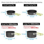 Camping Cookware Set Camping Gear Campfire Utensils Non-Stick Cooking Equipment Lightweight Stackable Pot Pan Bowls with Storage Bag for Outdoor Hiking | PrepWiseGear