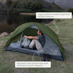 Backpacking Tent for 1 Person Camping Hiking Lightweight Waterproof One Person Tent with Footprint | PrepWiseGear