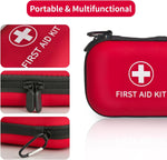 138 Pcs Mini First Aid Kit Travel Size, TSA Approved Small First Aid Kit for Car, Hiking & Home, Compact Travel Medicine Kit, Med Kit | PrepWiseGear