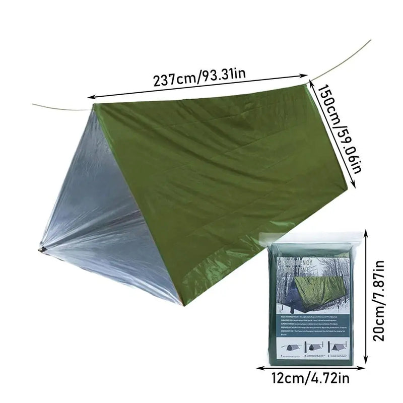 Outdoor Emergency Tent Survival Blanket Emergency Escape Camping Survival Tent Kit Insulation Blanket Mat Sleeping Bag Waterprof | PrepWiseGear