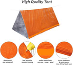 Waterproof Emergency Tent 2 Person Tent Survival Shelter Ultralight Survival Emergency Insulated Blanket for Camping Hiking, Orange | PrepWiseGear