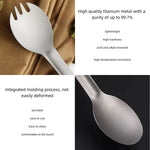 Titanium Camping Spork Spoon Portable Lightweight Outdoor Utensil for Picnic Camping Hiking Camping Equipment