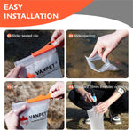 Upgrade Water Bag 2L Compatible with Sawyer Squeeze Water Filter, Durable TPU Material, BPA & PVC Free Squeeze Pouch, Collapsible Hydration Canteens for Camping Hiking Cycling (1 Pc) | PrepWiseGear