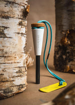 | Z?nden PRO Ferro Rod Fire Starter Survival Tool ? up to 15,000 Strikes, 3/8" Thick Fire Steel with Wood Handle, Striker & Lanyard ? Waterproof Camping Essentials (Alotta Colada)