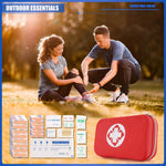 Mini Travel First Aid Kit, Emergency Kit with 201PCS First Aid Supplies and Waterproof Compact Bag, Survival Medical Kit for Home Car Office Camping Hiking | PrepWiseGear