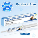 Pet Emergency Activated Charcoal Paste, Toxin Absorber for Dogs & Cats, Aids Digestive System Recovery, Pet First Aid Kit, 30 Ml