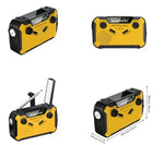 Multifunctional Radio Hand Crank Solar USB FM/ AM Radio Emergency Flashlight Power Bank High Quality 4000Mah Power Bank Radio | PrepWiseGear
