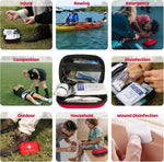 138 Pcs Mini First Aid Kit Travel Size, TSA Approved Small First Aid Kit for Car, Hiking & Home, Compact Travel Medicine Kit, Med Kit | PrepWiseGear