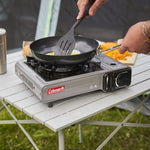 (2 Pack)  Tabletop Portable Butane Gas Camping Stove, 1 Burner, Gray