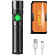 10,000-Lumen Rechargeable Flashlight - Zoomable