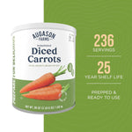 Dehydrated Diced Carrots Emergency Food Supply, 216 Servings, 25 Year Shelf Life, Great for Cooking, Baking, and Snacks - Dehydrated Meals, Survival Food Camping Essentials Can | PrepWiseGear