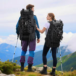 70L Camping Hiking Backpack with Rain Cover, Waterproof Molle Rucksack for Men, Backpacking Backpack for Trekking Climbing Outdoor