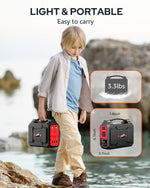 Portable Power Station Bank 146Wh 200W Peak(100W Rated), Solar Powered Power Bank with AC Outlet 110V for Camping, Solar Charger Power Bank Battery Pack 39600Mah for Home Outdoor Emergency | PrepWiseGear