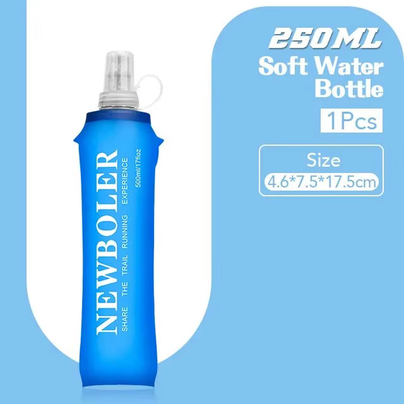250Ml 500Ml Water Bottle TPU Folding Soft Flask Sport Water Bottle Water Bag Collapsible Water Bottle Running Camping | PrepWiseGear
