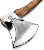 32.6 Inch Professional Wood Splitting Axe, Wood Chopping Axe with Hickory Wood Handle and Leather Sheath, Felling Ax, Sporting Axes, Racing Axes for Timbersports - Head 6 Lbs
