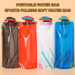 Outdoor Cycling Sports Water Bottle - Mountaineering Portable Water Cup - PE Plastic Folding Water Bag - Gift Promotion Water | PrepWiseGear