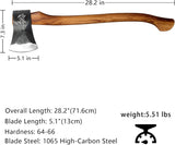 Customer photo of 28.2 Inch Professional Wood Splitting Axe
