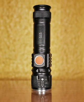10,000-Lumen Rechargeable Flashlight - Zoomable
